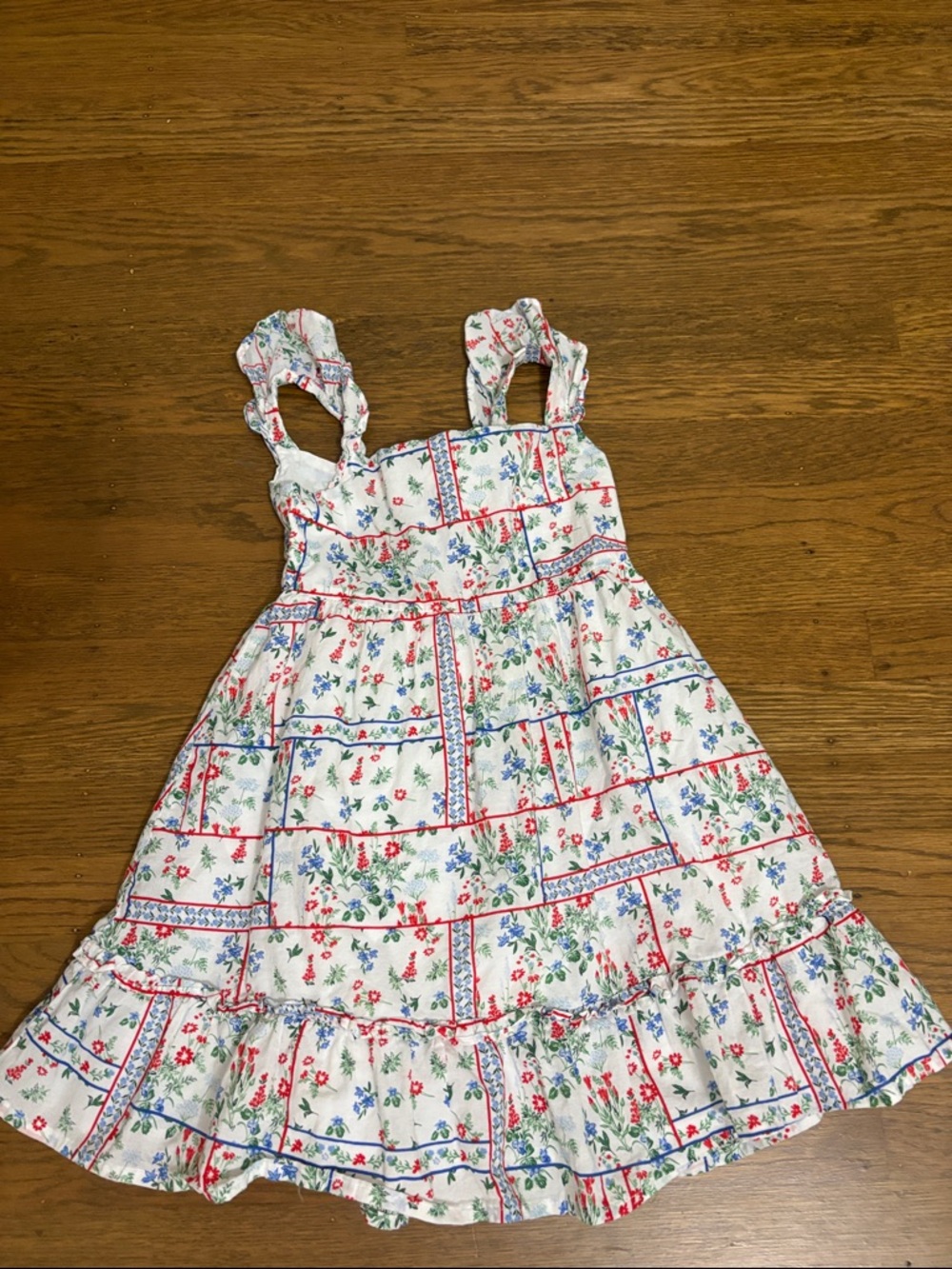 Janie and jack girls Floral Patchwork Sundress size 5